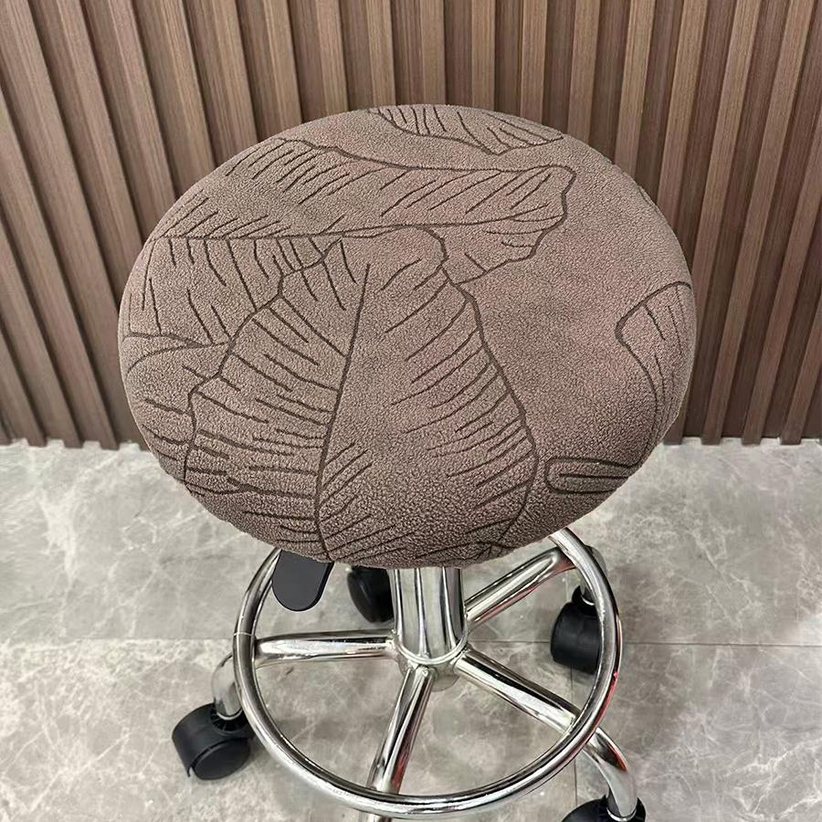 2pc Stretch Round Bar Stool Covers, Elastic Material, Fits Most Bar Chairs, Durable and Easy to Clean, Perfect for Home and Restaurant Use