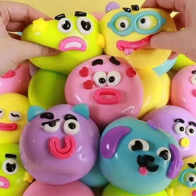 Smushers Squishy DIY Curiosities Dog Face Swap Soft Moldable Slow Rise Squeeze Toy Blind Box Relaxing Sensory Gift