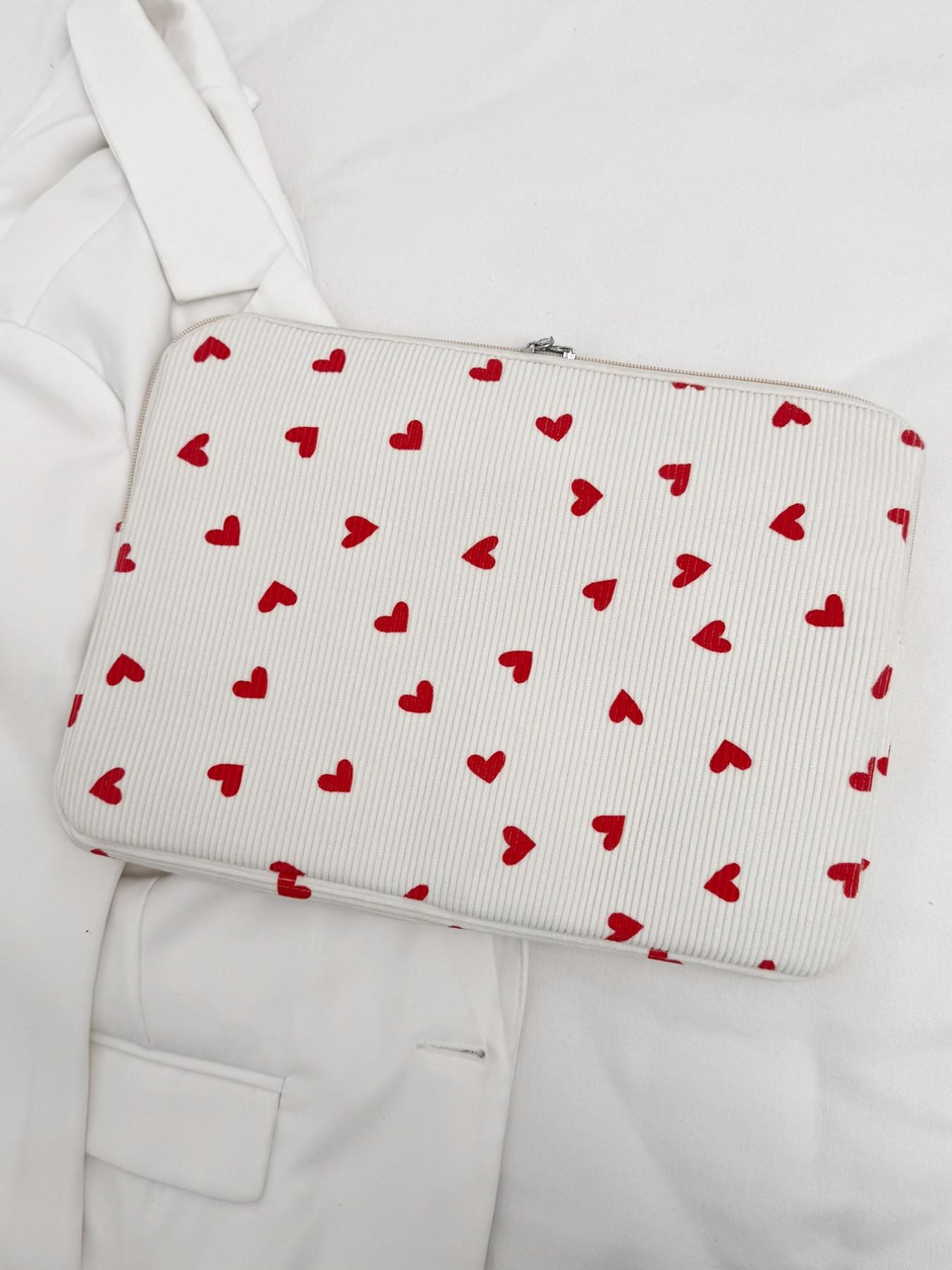 Heart Laptop Backpack, Casual Stars Pattern, Multi-Size Computer Protection Case, Ideal for Teachers and Students, School Supplies