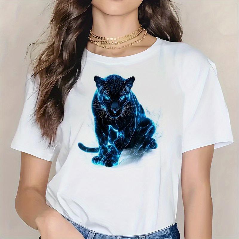 3-Pack Blue Leopard Print Heat Transfer Stickers, DIY Iron-On Patches for T-Shirts, Pillows, Washable Plastic Decals for Clothing and Bags