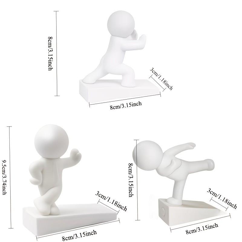 Cute Decorative Door Stopper, Flexible Movable Door Wedge, Non-Slip Base, Wall and Floor Protection, Home Decoration
