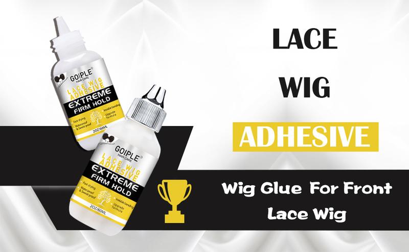 Waterproof Lace Glue for Wigs - 60ML Strong Hold, Fast Dry Transparent Lace Front Adhesive Easy To Remove Oil Resistant Laceglue