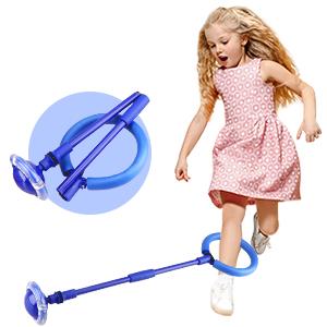 Ankle Skip Ball for Kids - New Upgrades Foldable Flash Wheel Skip It Ball, Outdoor Game Toys for Kids & Adults