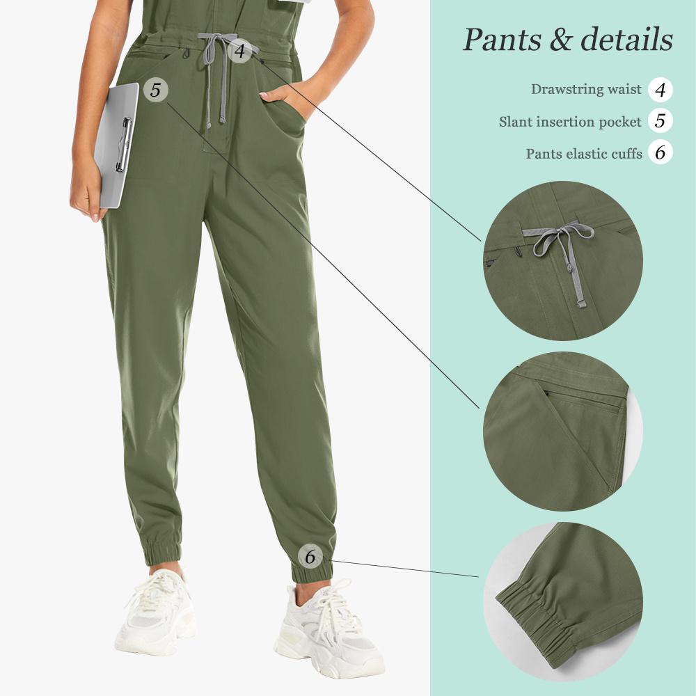 Ladies Doctor Brush Pants Beauty Salon Hand Washing Work Clothes Nursing Home Hand Washing Clothes with Zipper
