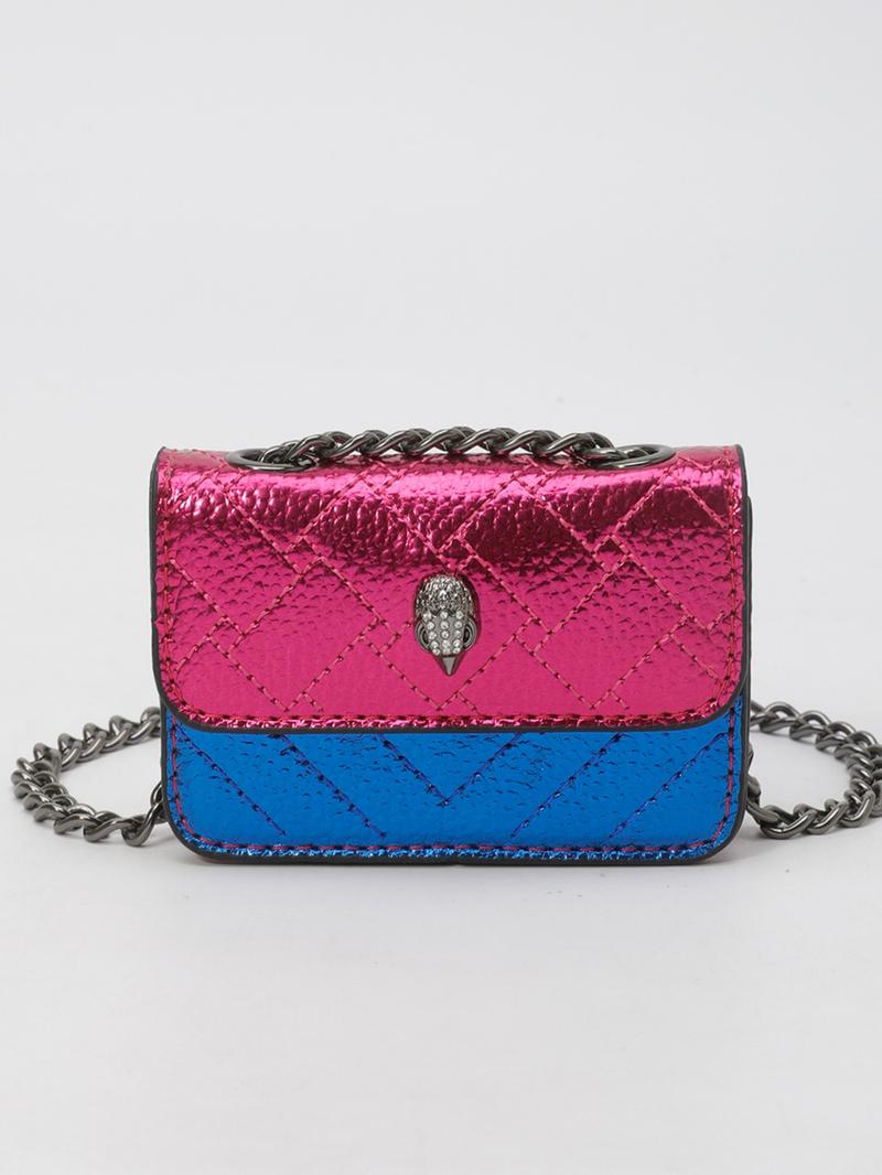 Mini Magnetic Crossbody Chain Bag, Small Shoulder Bag with Letter Flap, Multi-Color Options, Casual Style, All Seasons Use