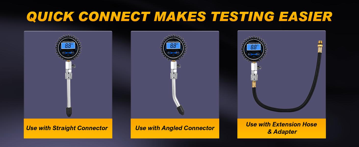 Nilight Compression Tester Kit, Digital Compression Gauge 0-250PSI Automotive Tool for Petrol Gasoline Engine Cylinder Compression Test with Adapter & Hose Digital Tire Wireless Tire Digital Tire Car  dealsforyoudays Truck Vehicle Motor