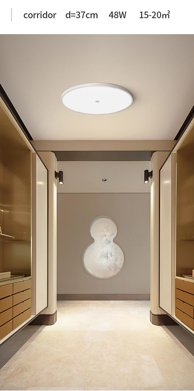 LED Induction Ceiling Light, Staircase Hallway Lamp, Infrared Human Radar Sensor, Smart Voice Control, Energy Efficient Lighting Solution