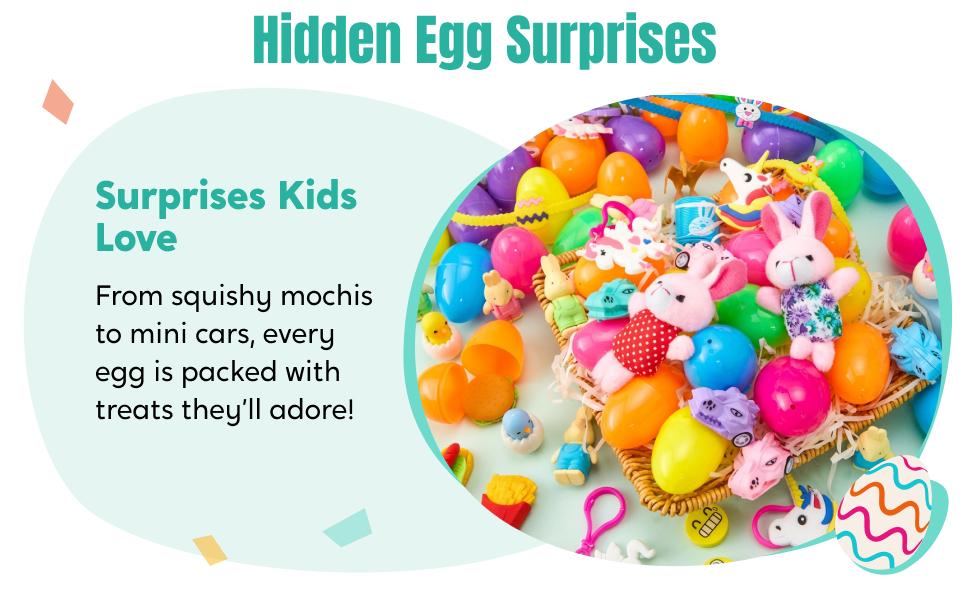 Jumbo Science Experiment Egg Kit (4 Pack) - 4 Prefilled Eggs with Hands-On STEM Activities. Easter Basket Stuffers That Make Learning Fun, Perfect for Egg Hunts & Party Favors