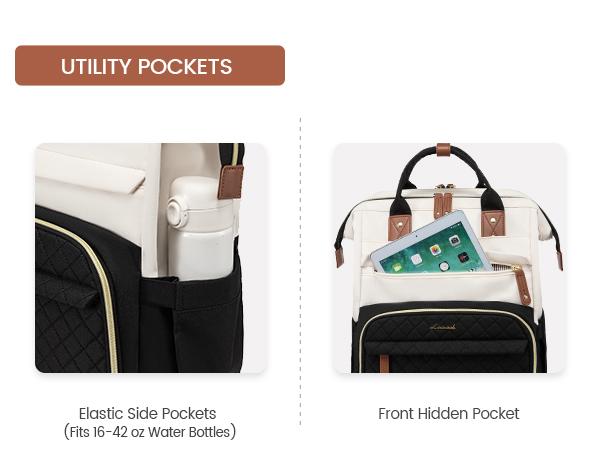 LOVEVOOK TikTokShopBacktoSchool  Laptop Backpack for Women, 15.6'' Waterproof Nurse Bag Teacher Work Backpack Purse for Women, Travel Computer Backpack for College Office Business Ladies