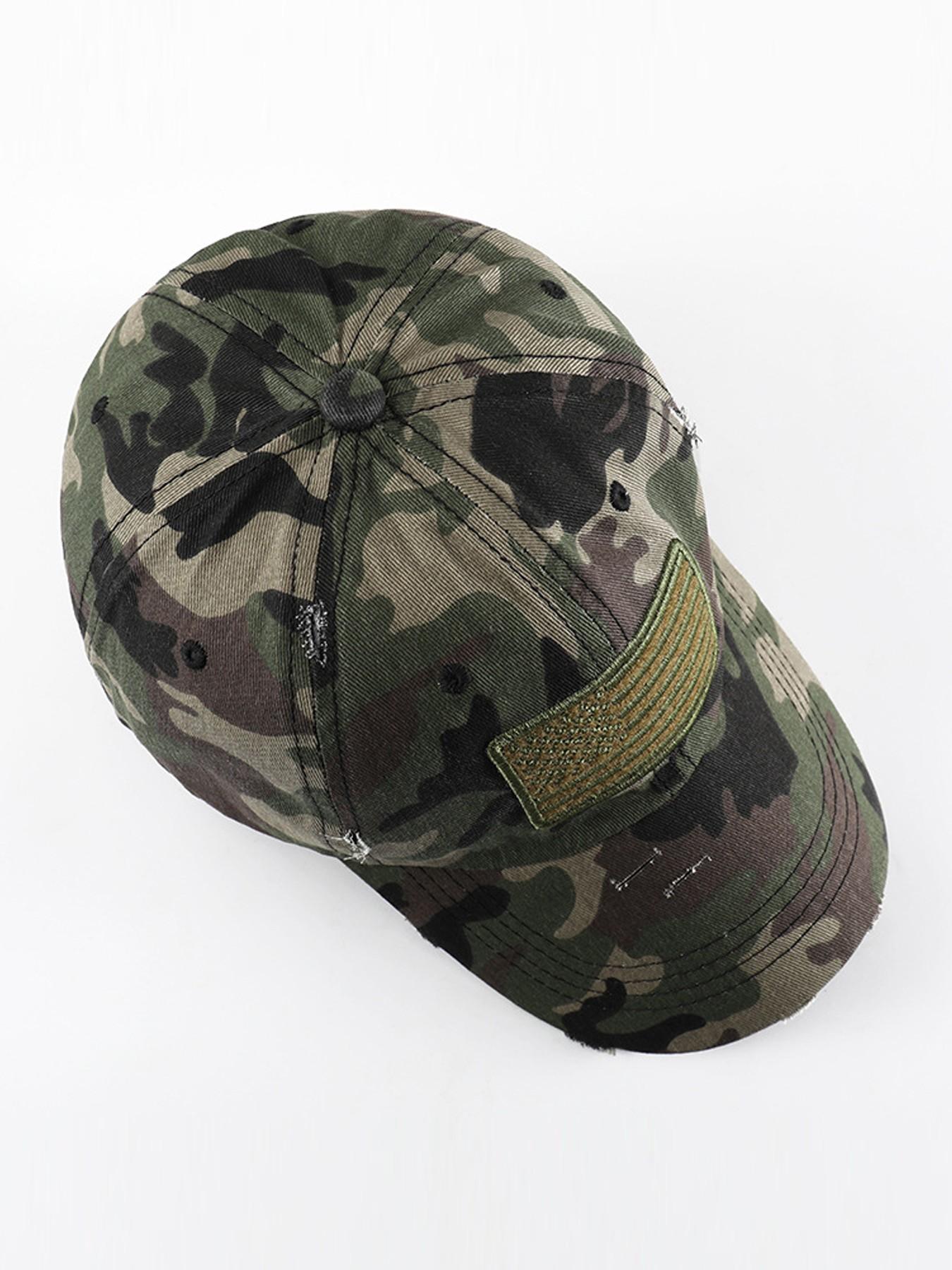 Outdoor Cap Men's Camouflage Americana Cap, One Size
