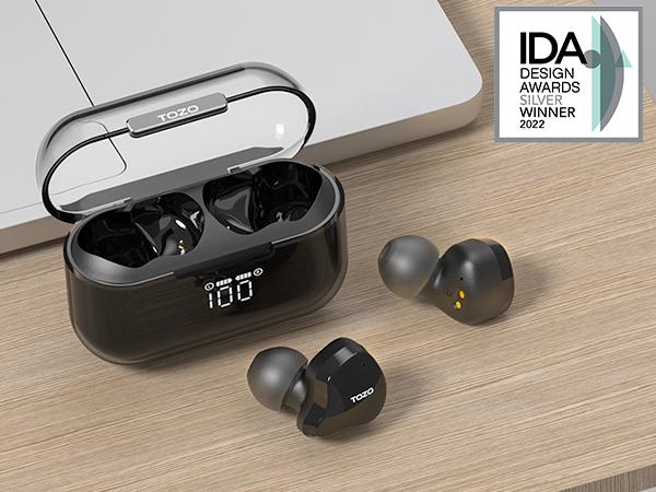 TOZO-Crystal Buds Bluetooth 5.3 True Wireless Stereo Earbuds IPX8 Waterproof Audio Digital Earphones Headphone Space Electronic Headset in-ear earphone FathersDayGift