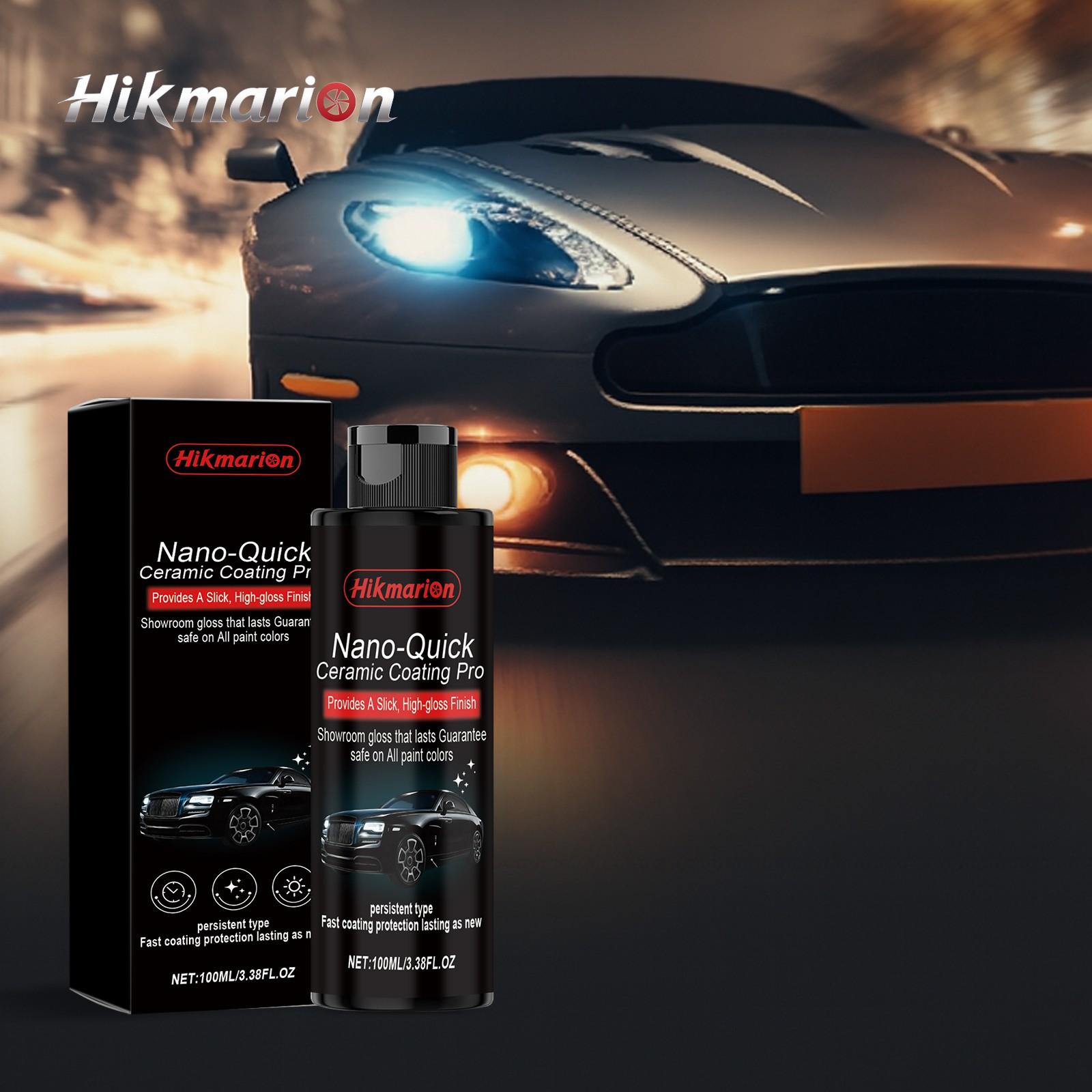 Hikmarion Nano Ceramic Coating Agent, Car Surface Coating Polishing Renewal Brightening Daily Cleaning Maintenance, Auto Care Essentials