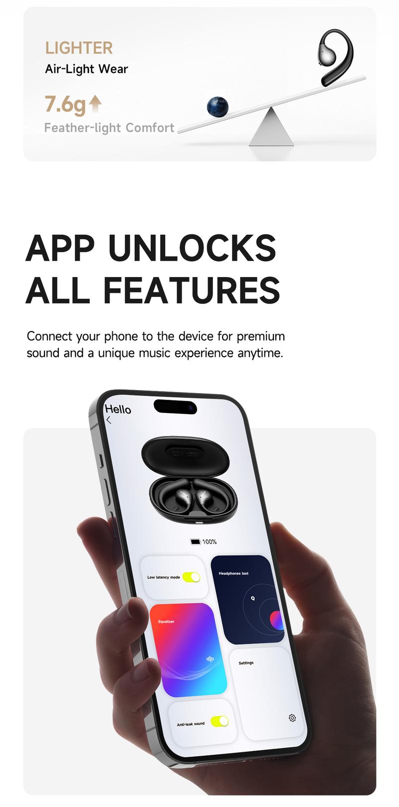 Picun T61 Wireless Bone Conduction Headphones, OWS Open Ear Earbuds with Earhooks, Bluetooth 5.4, Deep Bass, Lightweight & Sturdy, 25Hrs Playtime, IPX6 Waterproof, for Cycling Yoga Gym Workouts Picun T61 Wireless Bone Conduction Headphones, OWS Open Ear Earbuds with Earhooks, Bluetooth 5.4, Deep Bass, Lightweight & Sturdy, 25Hrs Playtime, IPX6 Waterproof, for Cycling Yoga Gym Workouts