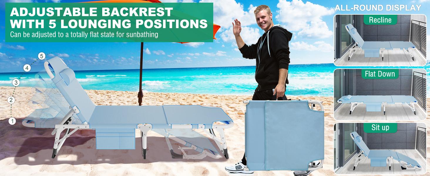 SLSY Oversized Face Down Tanning Chair with Face Arm Hole, Adjustable 5-Position Folding Lounge Chair with 2 Sided Cushion & Pillow, Folding Beach Chair, Folding Camping Cot Bed SLSY Oversized Face Down Tanning Chair with Face Arm Hole, Adjustable 5-Position Folding Lounge Chair with 2 Sided Cushion & Pillow, Folding Beach Chair, Folding Camping Cot Bed