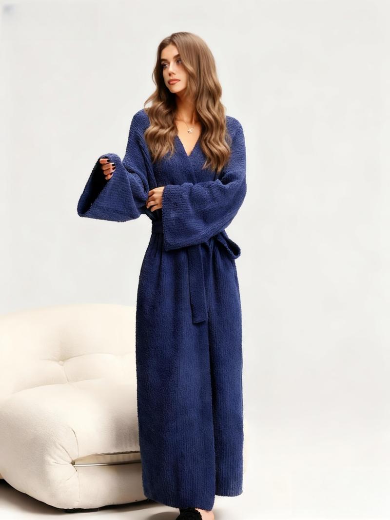 【COZY Soft Plush Feel】Women's Double-Sided Fleece Robe|Thickened Long Plush Loungewear|Warm Flannel Pajamas for Fall & Winter|Soft, Cozy, and Wearable Indoors & Outdoors 【COZY Soft Plush Feel】Women's Double-Sided Fleece Robe|Thickened Long Plush Loungewear|Warm Flannel Pajamas for Fall & Winter|Soft, Cozy, and Wearable Indoors & Outdoors