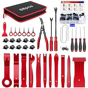 Nilight Trim Removal Tool 88Pcs, Auto Push Pin Bumper Retainer Clip Set Fastener Terminal Remover Tool Adhesive Cable Clips Kit Car Panel Radio Removal Auto Clip Pliers Automotive Toolkit dealsforyoudays Nilight Trim Removal Tool 88Pcs, Auto Push Pin Bumper Retainer Clip Set Fastener Terminal Remover Tool Adhesive Cable Clips Kit Car Panel Radio Removal Auto Clip Pliers Automotive Toolkit dealsforyoudays