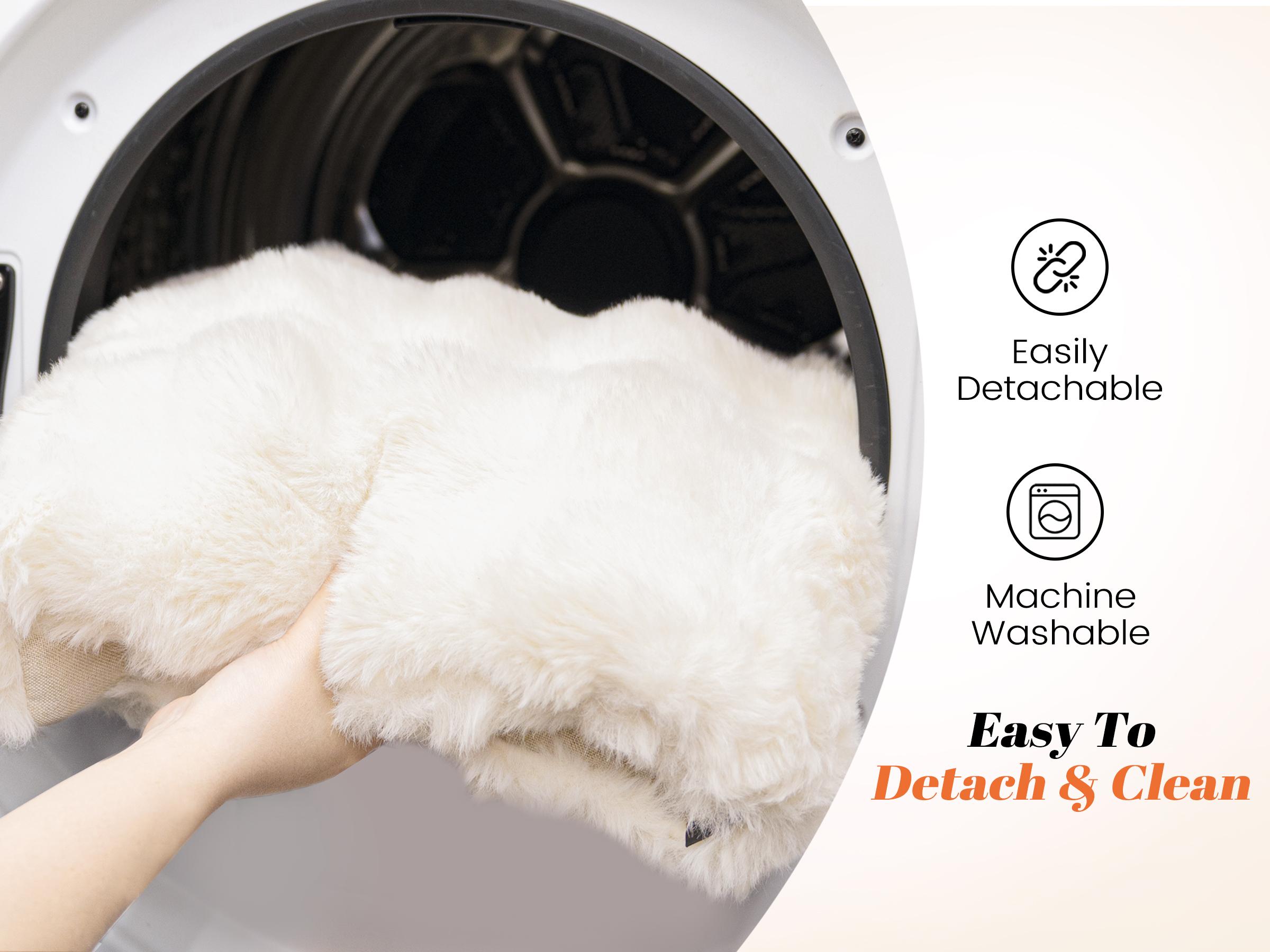 Elevated Pet Couch Bed, Solid Wood Sofa for Cat and Small Dog , Removable Washable Fluffy Cover Raised, Kitty Lounge Chair Suitable for Puppy for Indoor #DealsForYouDays