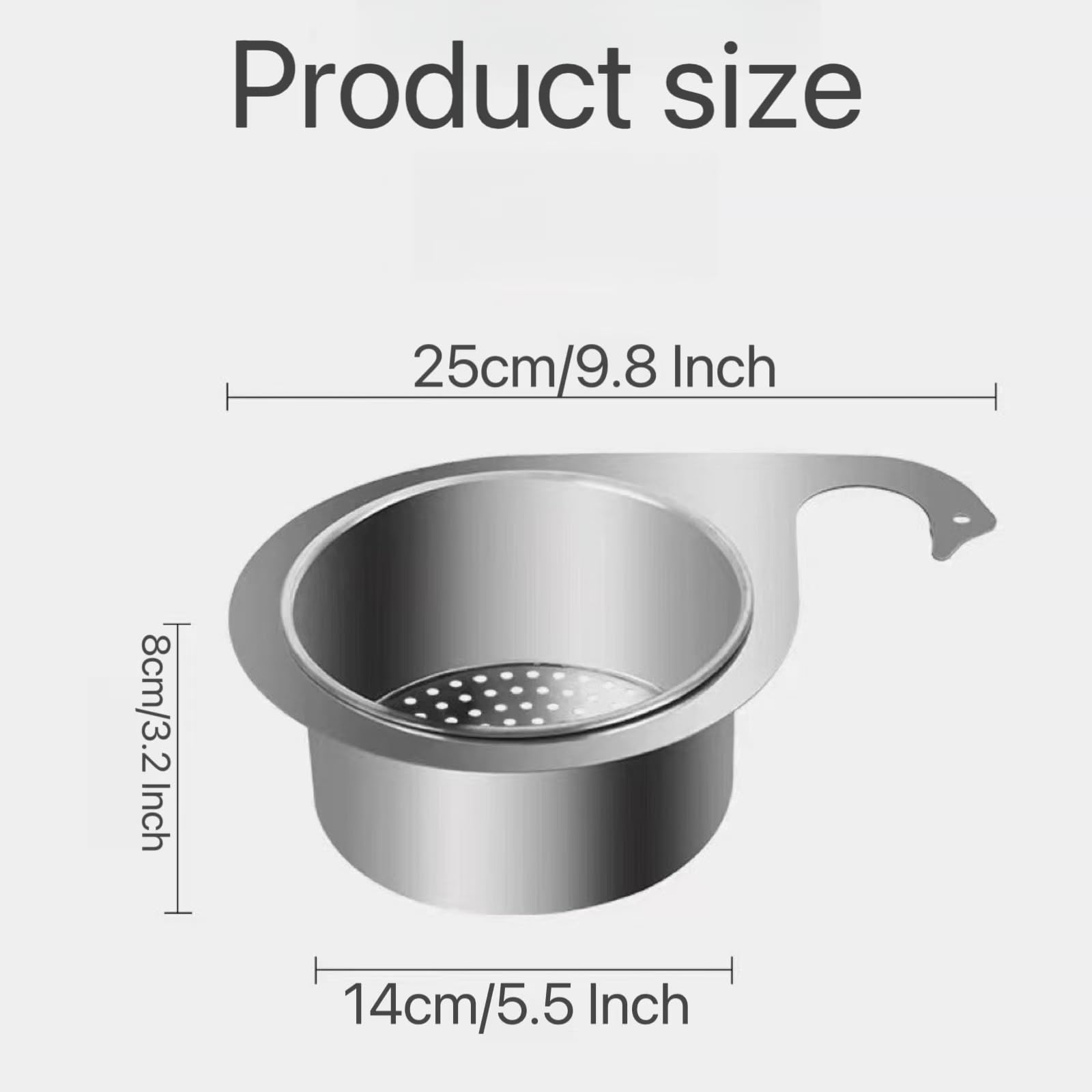 Stainless Steel Swan Sink Strainer Basket Kitchen Sink Drain Filter Durable Mesh Design for Efficient Water Drainage Easy Clean Storage Solution Stainless Steel Swan Sink Strainer Basket Kitchen Sink Drain Filter Durable Mesh Design for Efficient Water Drainage Easy Clean Storage Solution