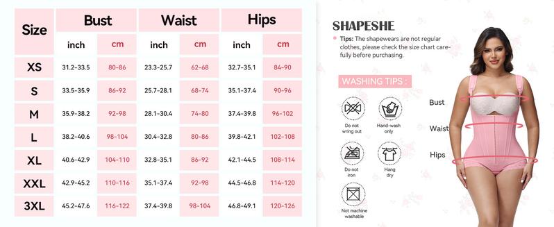SHAPESHE Open Bust Shapewear Bodysuit For Women Triangle One-Piece Corset