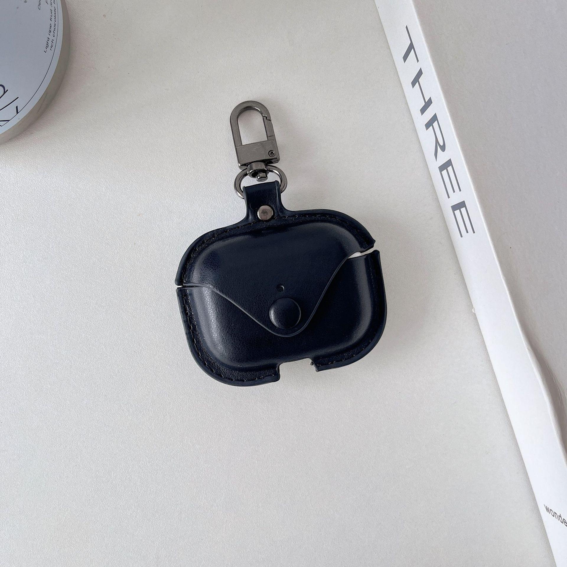 New Simple Vintage Leather Case for All AirPods Models (1st, 2nd, 3rd, 4th Gen, Pro, Pro 2, Pro3), Stylish Protective Cover