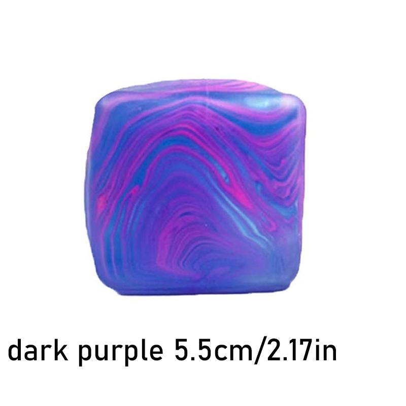 1pc Fidget Toys Squishy Stress Cube, Stress Balls for Kids Squishies Relax, Ice Squishy Cube Sugar Balls, Sensory Toys for Kids with Autism, Fidgets for Classroom Prize Toys, Valentine's Day Christmas Halloween Gifts, Easter Basket Fillers, Office