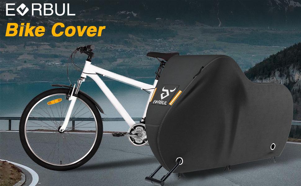 Waterproof Bicycle Cover with Windproof Buckle, Portable Handle, Indoor Outdoor Sun Protection Dust Proof, 1 Piece