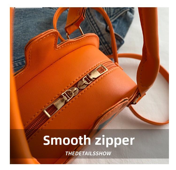 2026 New Halloween Pumpkin Bag, Contrast Color Simple Handbag, Funny Novelty Shoulder & Crossbody Bag for Women