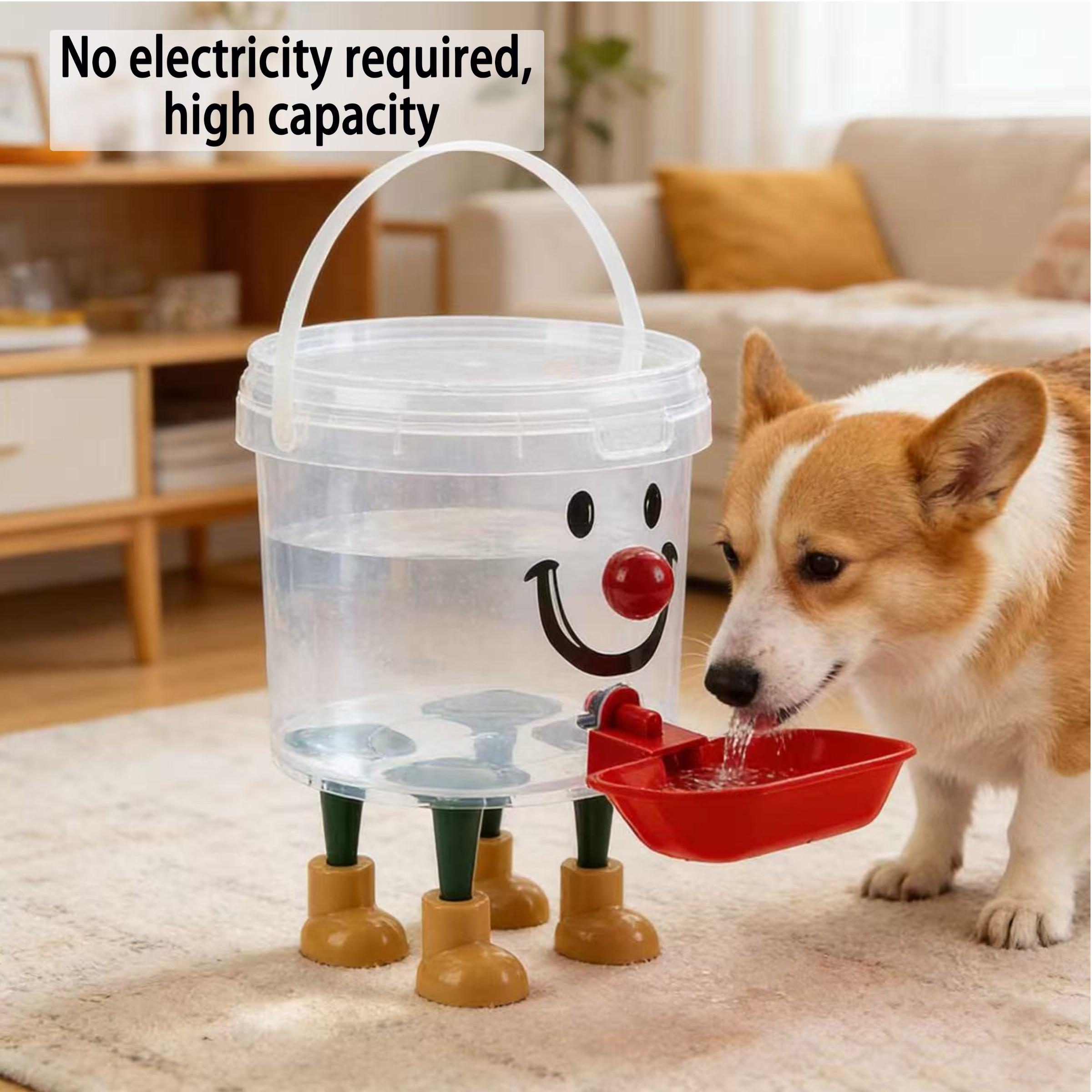 Automatic Watering Machine, Pet Water Dispenser for Cats and Dogs, Dust-Proof Lid, Anti-Backflow, Ideal for Travel