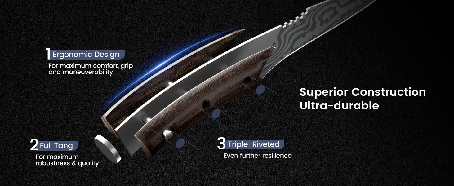 【TikTokShopSpringGlowUp】 SYOKAMI Boning Knife for Meat Cutting, 6.5 Inch Fish Fillet Knife with Wood Handle, High Carbon Razor Sharp Curved Blade Deboning Knife with Exquisite Box Ideal for Thanksgiving, Christmas Mother's Day Gift 【TikTokShopSpringGlowUp】 SYOKAMI Boning Knife for Meat Cutting, 6.5 Inch Fish Fillet Knife with Wood Handle, High Carbon Razor Sharp Curved Blade Deboning Knife with Exquisite Box Ideal for Thanksgiving, Christmas Mother's Day Gift