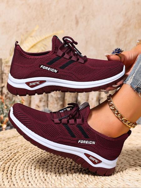 Women's New Casual Sports Shoes, Large Size Lightweight Soft Sole Sneakers, Comfortable Non-Slip Walking Shoes, Perfect for Travel & Leisure Activities, Breathable Walking Sneakers