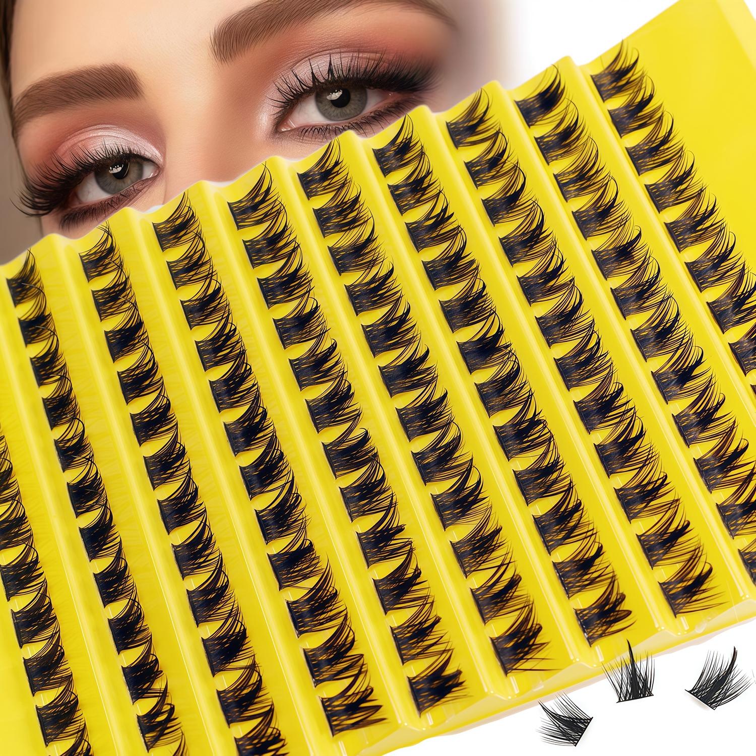 10 Row Bestselling False Eyelash Set, Clustered 40p Lashes, Dense and Curling, Perfect for Dramatic Eye Makeup, Easy Application