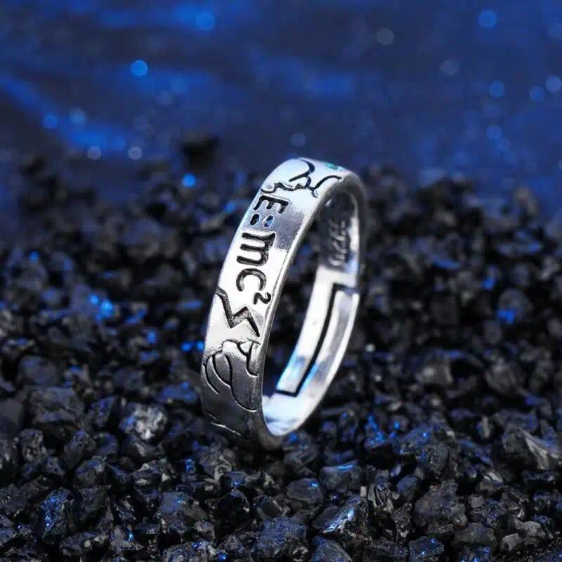 Hot Anime Dr.Stone Ring Ishigami Senkuu Cosplay Unisex Adjustable Opening Rings Jewelry Props Accessories Birthday Gifts