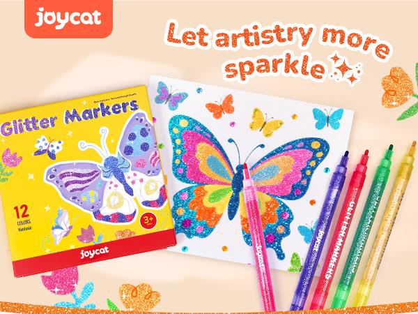 JoyCat 10 Color Changing Highlighter Pens, Dual Tip Magic Markers, Assorted Fluorescent Colors for Art Journaling, Note Taking, School Office Supplies