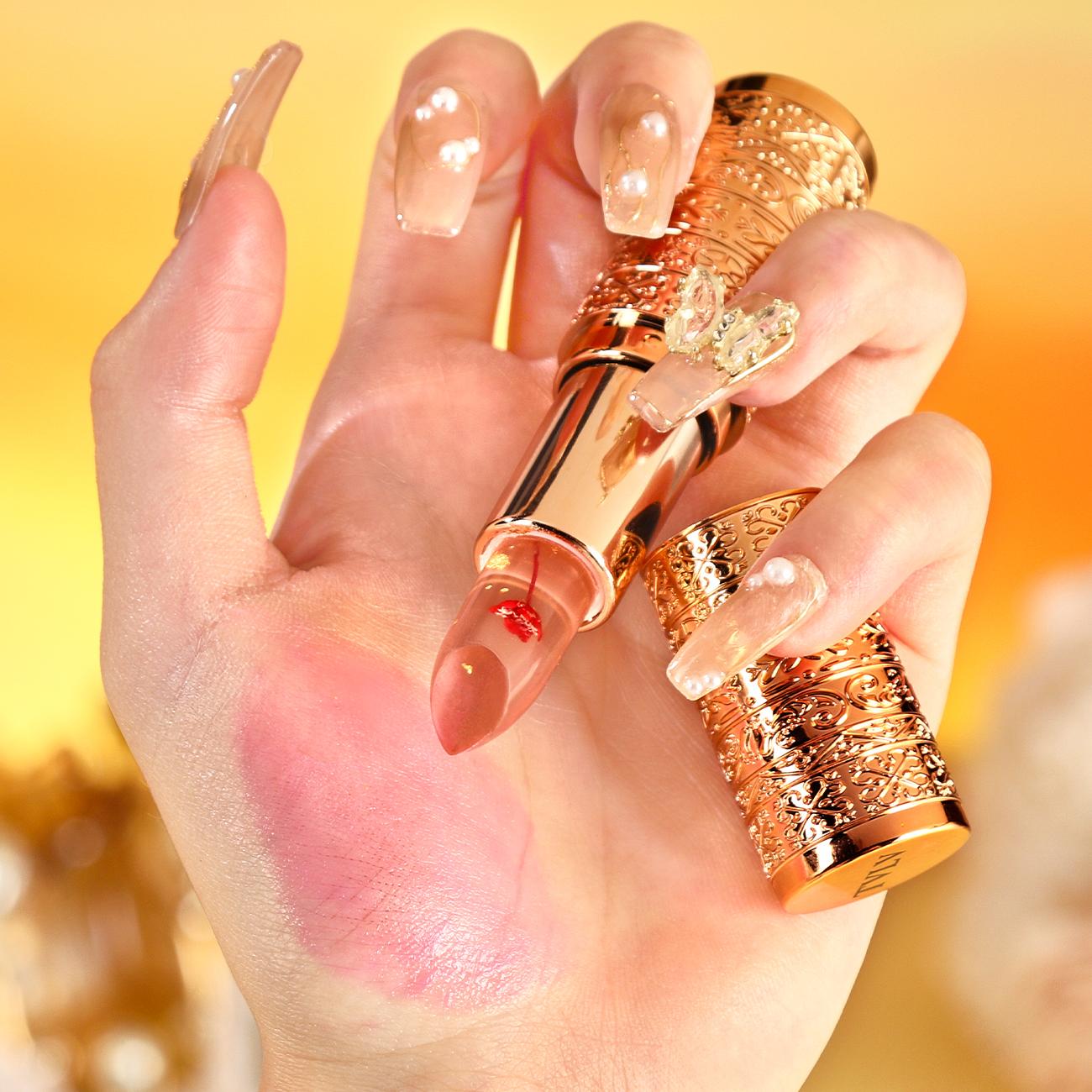 Thermochromic Lipstick Changes Color with Temperature, Glossy Moisturizing Long-Lasting Lip Balm, Perfect Valentine's Day Gift