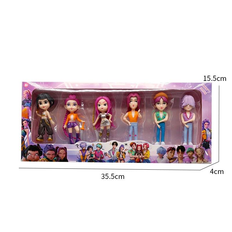 NEW Kpop Devil Hunter Rumi Zoe Mira Anime Polyvinyl Chloride Character Collection Desktop Trinkets Childrens New Year Gift