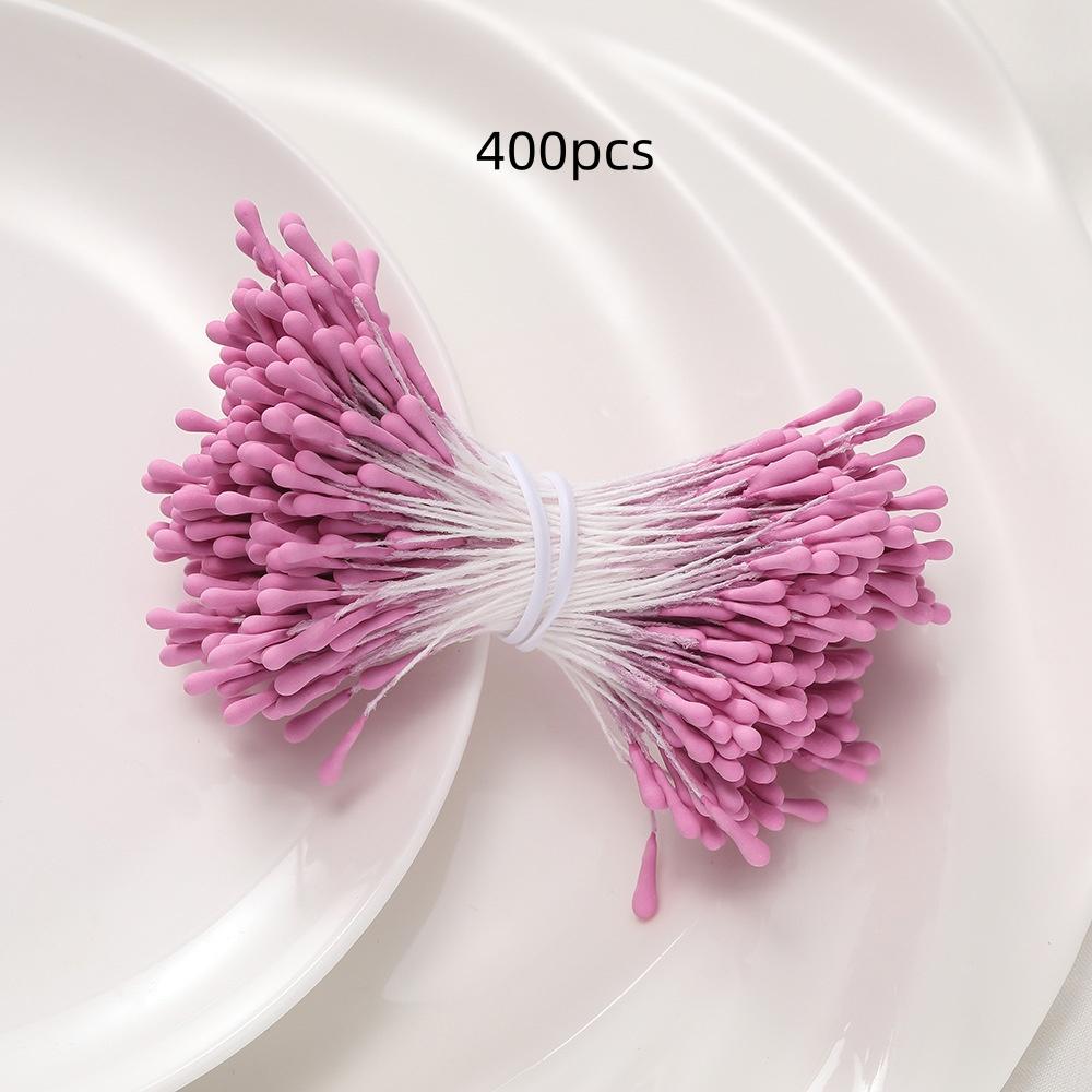 400 Multicolor Polyester Artificial Flower Stems, Soft Touch Handmade Bouquet Decorations, DIY Floral Arrangements, Home Decoration, Weddings, Parties