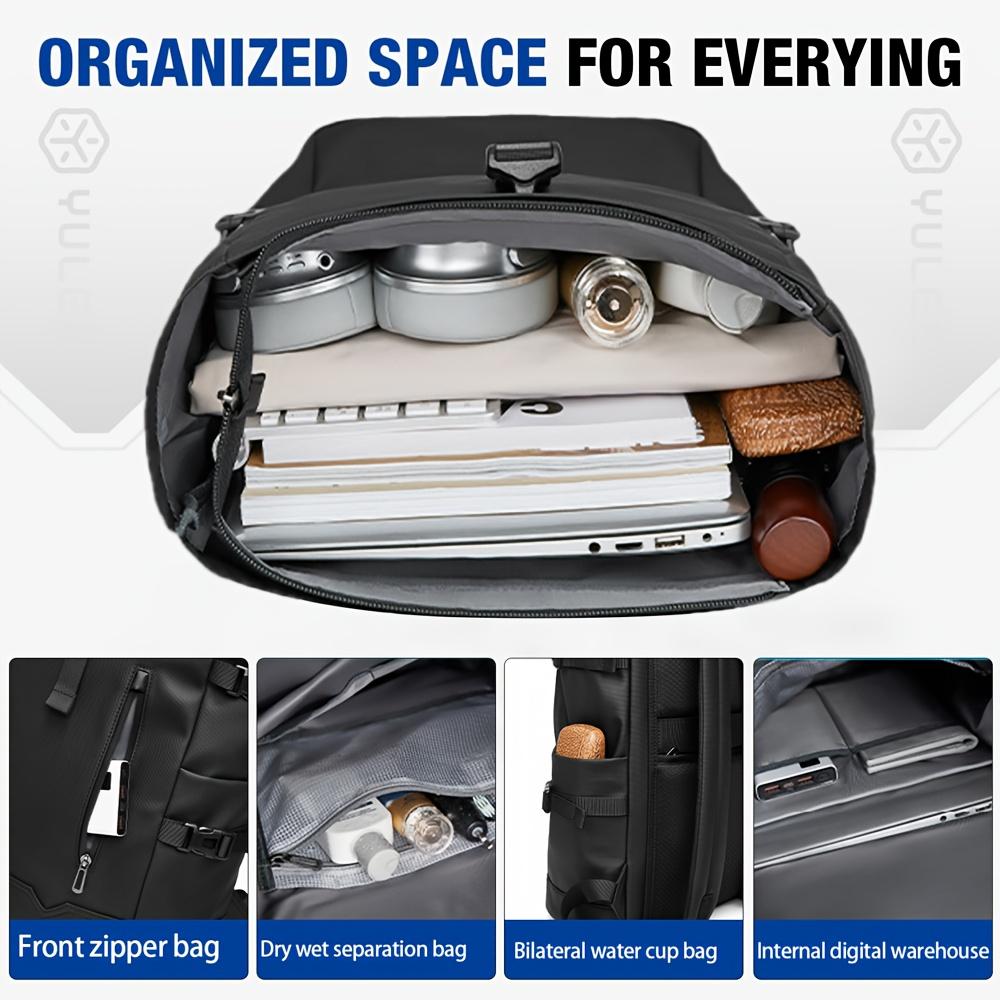 Breathable Lightweight Hiking Backpack, Multifunctional Hiking Bag with Adjustable Straps, Sporty Nylon Material, All Seasons Use