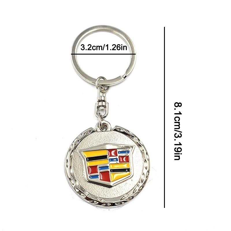 3D Metal Keychain Keyring, Car Logo Key Ring Pendant, Gifts for Cadillac Ats Bls Ct4 Ct5 Ct6 Cts Escalade Ext Slr Srx Sts Xt4 Xt5 Xt6 Xts