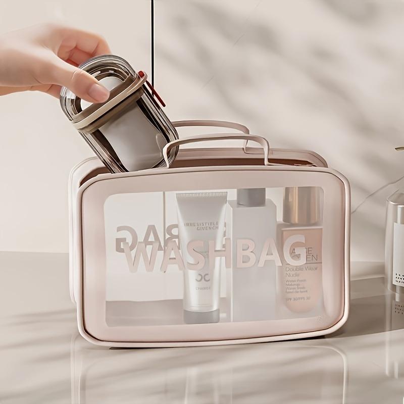 2pcs Portable Soap Dispenser with Lid, Compact Oval Design, Transparent Cover, Waterproof, Durable Pet Material, Ideal for Camping, Gym, Bathroom, Kitchen
