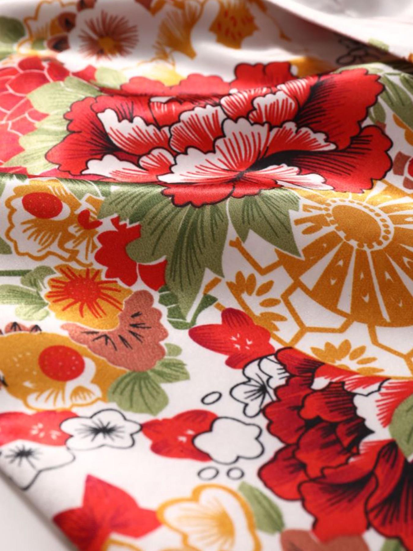 Girls Japanese Floral Satin Kimono Robe Kids Yukata Dress with Obi Children’s Bathrobe Traditional Costume for Cosplay Birthday Party  Photoshoots Cultural Festival School Event Photoshoots & Daily Loungewear Ideal Gift for Girls