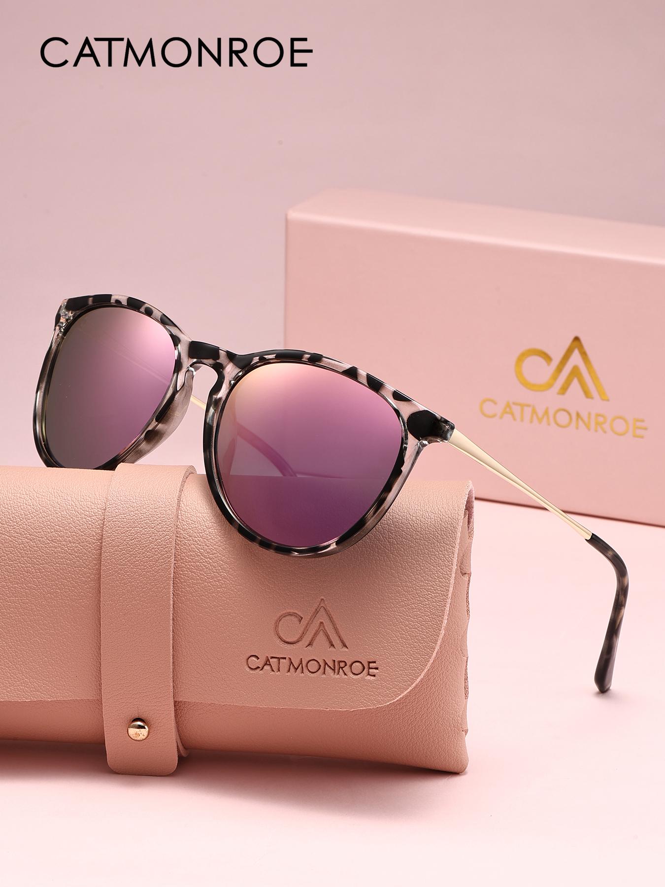 Polarized Cat Eye Sunglasses, UV400 Protection, PC Frame Polarized Cat Eye Sunglasses for Men and Women with Alloy  main image 2