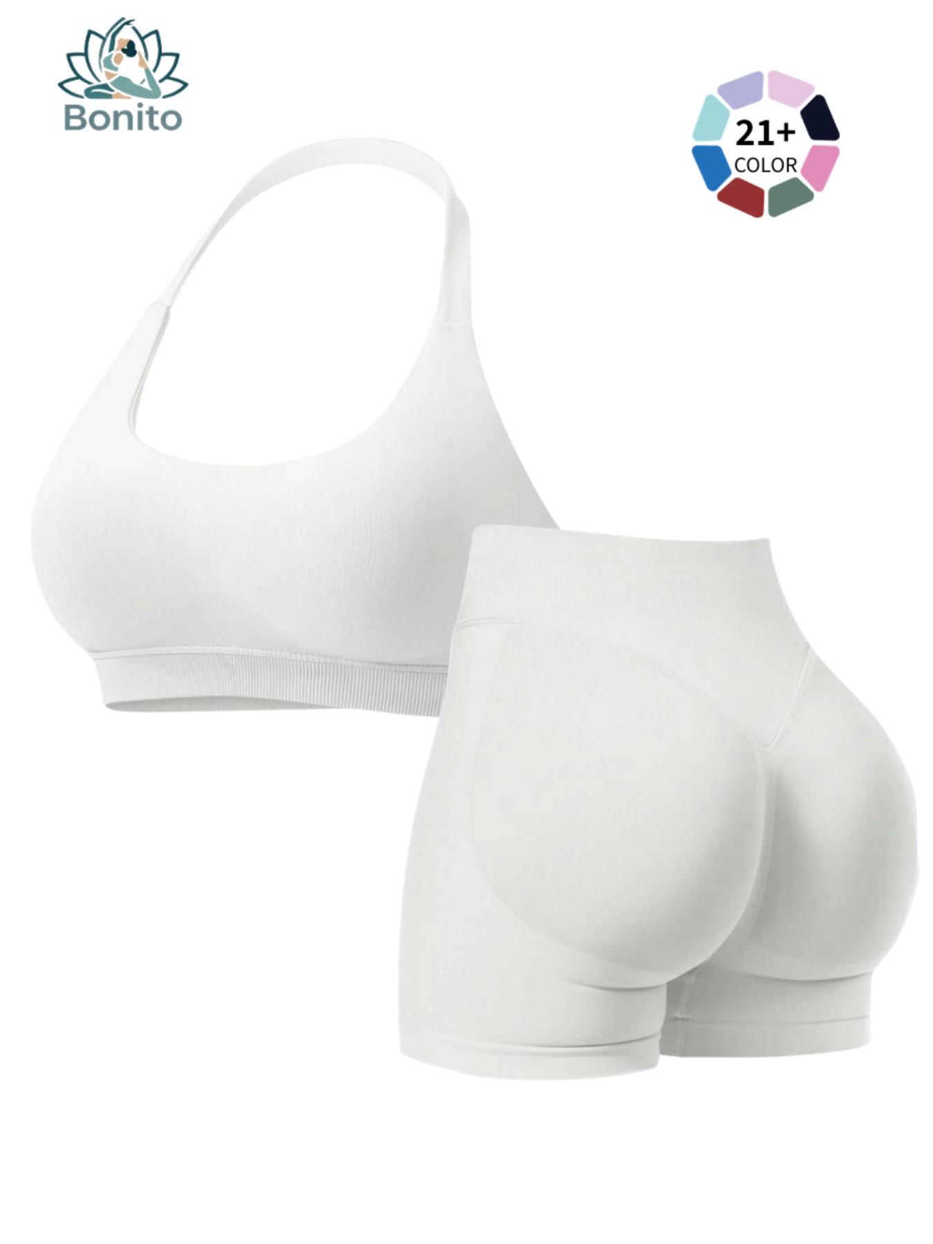 Trendy Backless Halter Yoga Suit, 2 Piece High Waist Workout Set, Perfect for Fitness Girls, Stylish and Comfortable Gym Wear