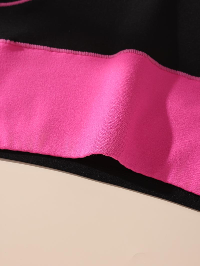 HOTCOM Women's Colorblock High Waist Panty Breathable Comfortable Knicker for Daily Wear Underwear All Seasons FallFreshness Soft Spandex Seamless High-Waisted Briefs - Fit - Activewear - Athletic