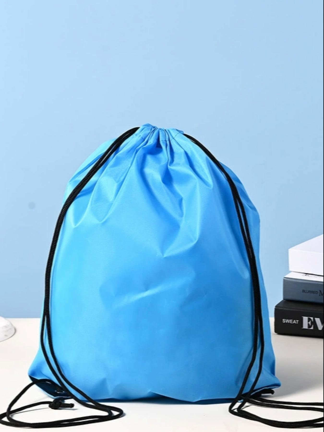 Customizable 210D Polyester Drawstring Bag, Oxford Cloth Backpack, Sporty Shoulder Bag, Ready Stock, Pull Cord Design