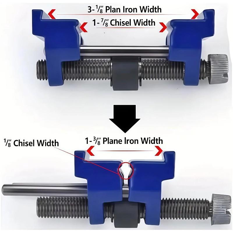 Adjustable Angle Guide Chisel Sharpening Holder, Fits Chisels & Planes, Durable Design, Easy-To-Use Sharpener Tool