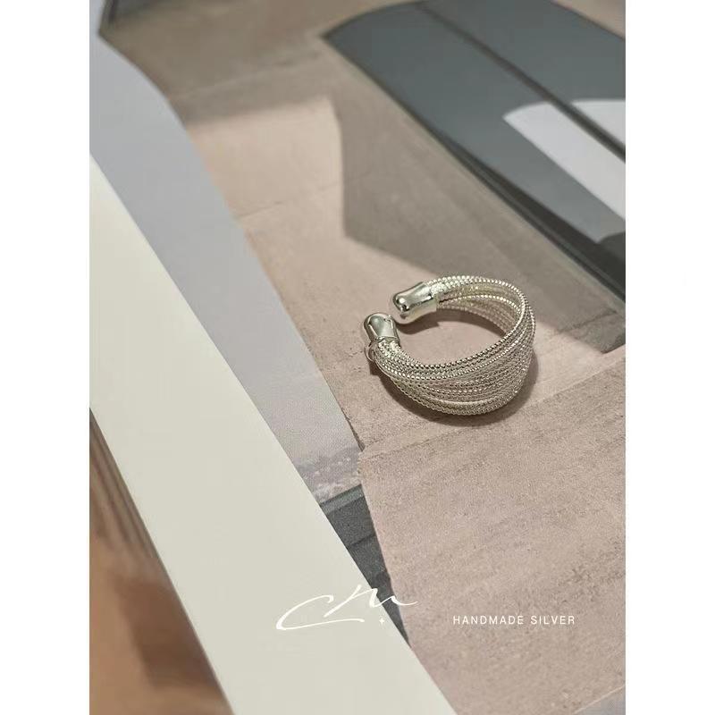 Adjustable Open Ring Minimalist Stacking Rings Set Dainty Geometric Line Design Fine Jewelry Gift for Women