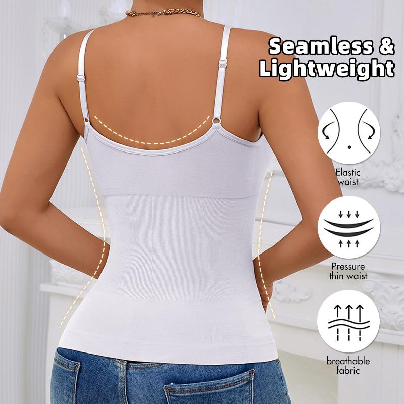 Seamless shaping Camisole tank top for women tummy control slimming cami with scoop neck breathable soft fabric multi color options