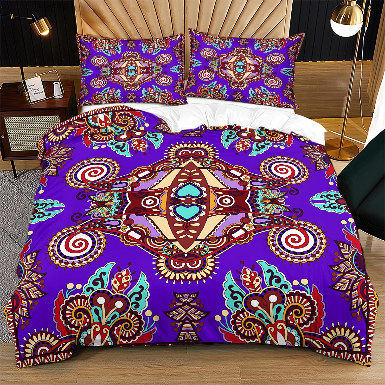 2/3 Pcs Abstract Art Print Duvet Cover Set, Modern Minimalist Bedding Set, Ultra Soft Microfiber with HD Digital Printing, Zipper Closure, Wrinkle-Resistant, Perfect for Bedroom, Dorm & Guest Room, All Season Use - No Filling