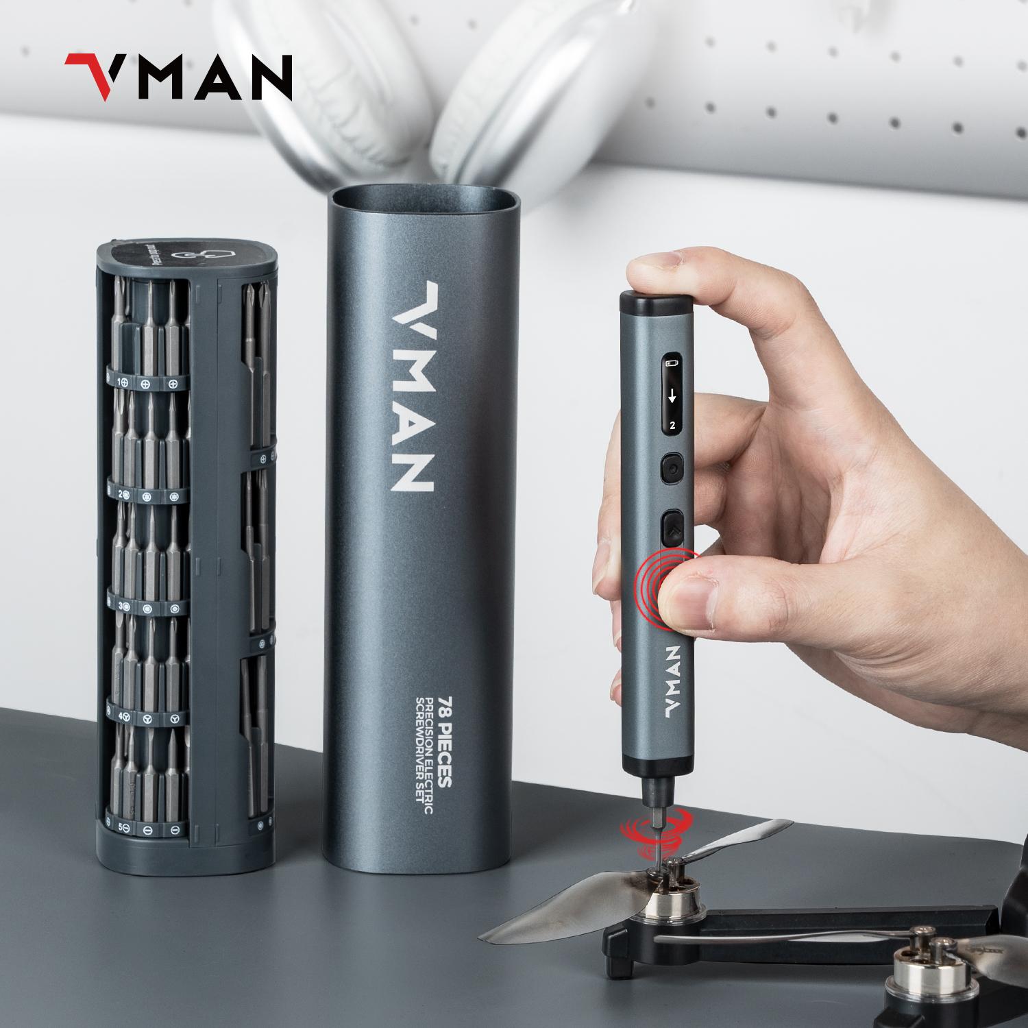 78-In-1 Electric Screwdriver Set, Rechargeable 3.7v Lithium Battery, 5 Torque Settings (0.1-0.5nm), 4 LED Lighting, 2-Hour Runtime