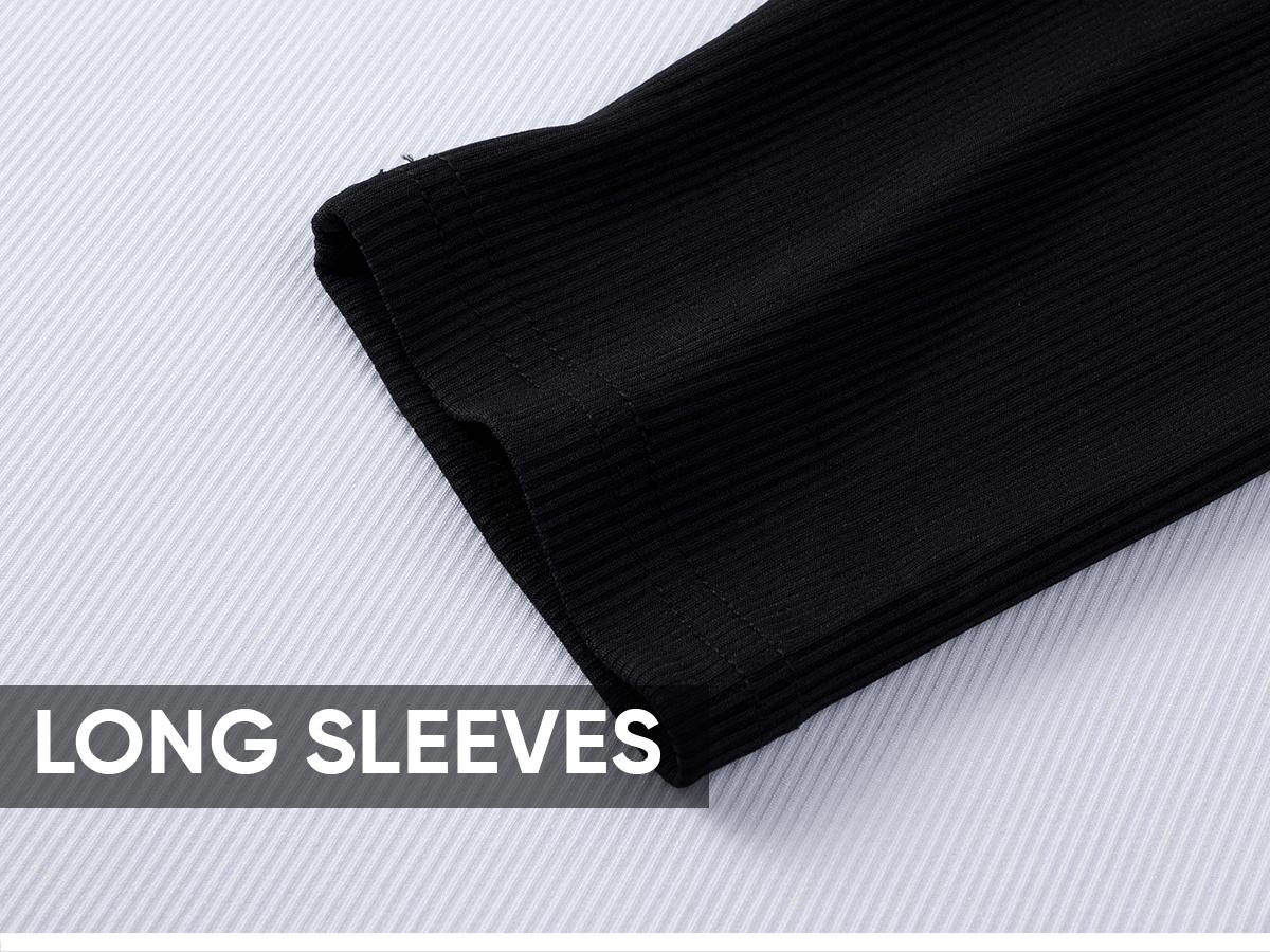 JMIERR Mens Long Sleeve Muscle T Shirts Casual V-Neck Longline Ribbed Tee Shirts